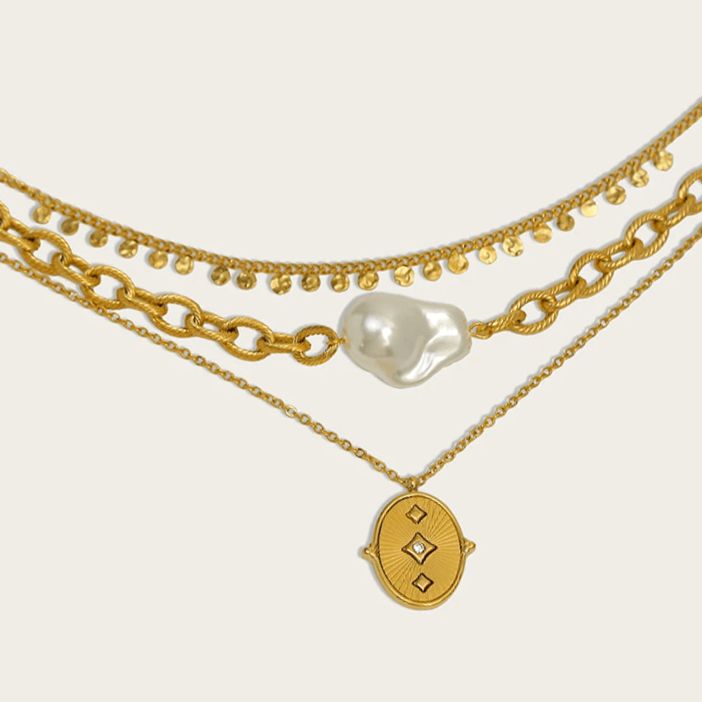 Colares Vintage Banhados a Ouro - Beverly Joias