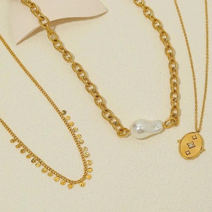 Colares Vintage Banhados a Ouro - Beverly Joias