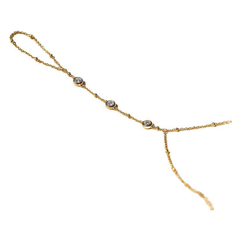 Pulseira Corrente de Mão com Moldura