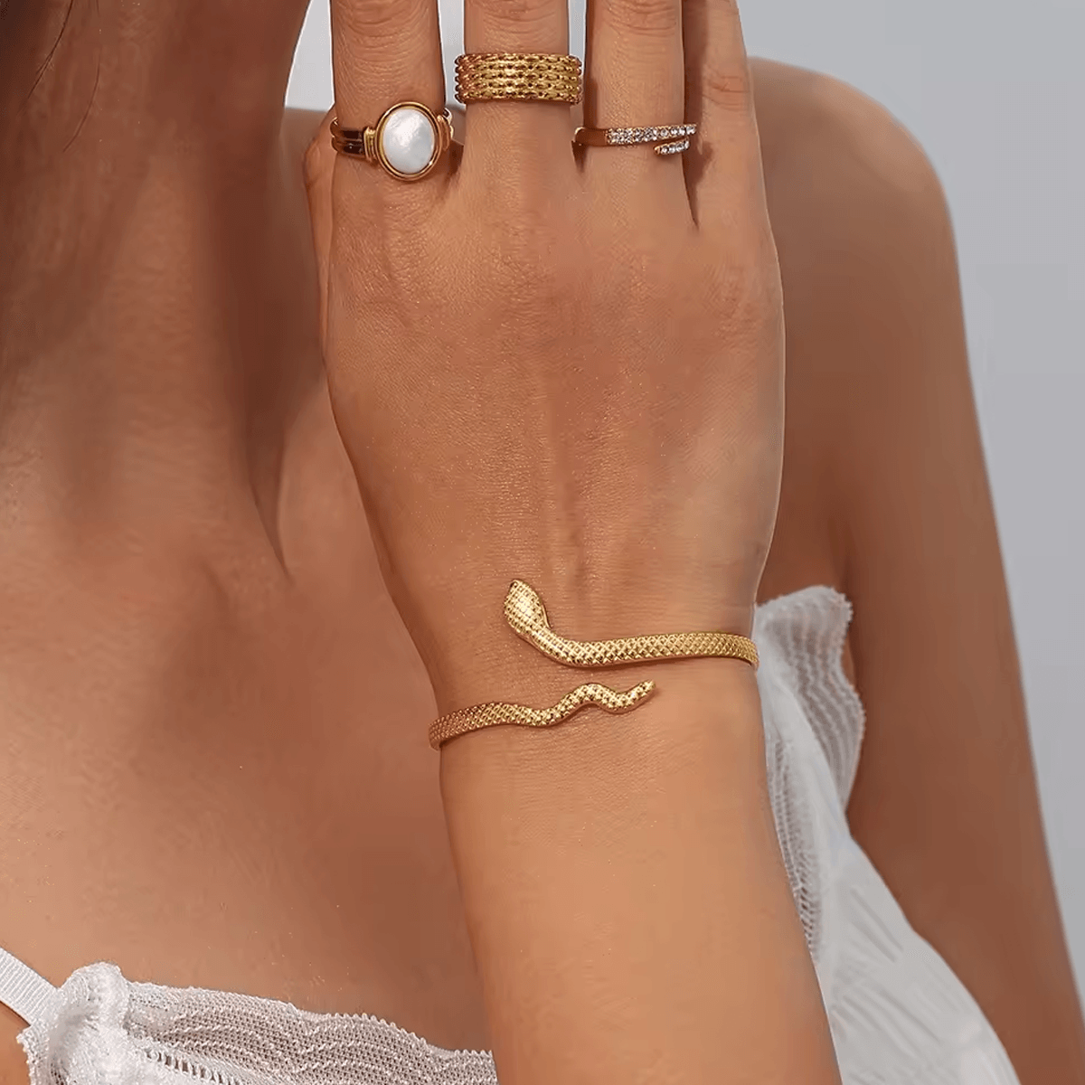 Pulseira Cobra Áspera - Beverly Joias