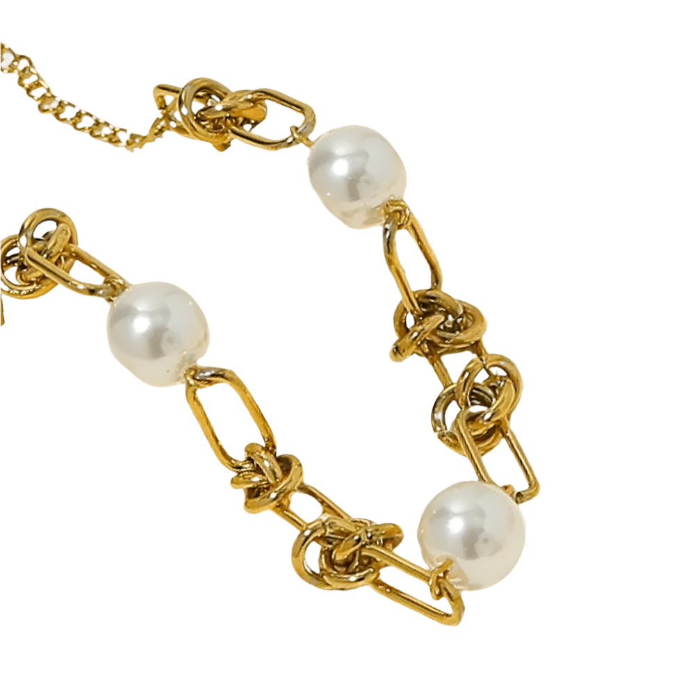 Pulseira Corrente com Pérola - Beverly Joias