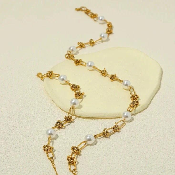 Pulseira Corrente com Pérola - Beverly Joias