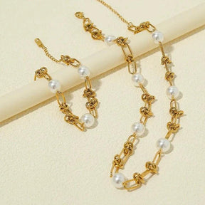 Pulseira Corrente com Pérola - Beverly Joias