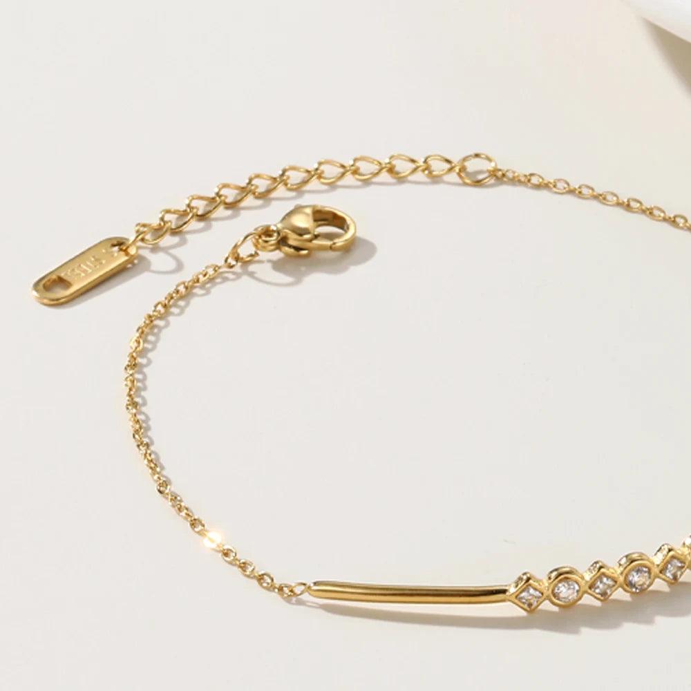 Pulseira Geométrica Cravejada de Zircônia - Beverly Joias