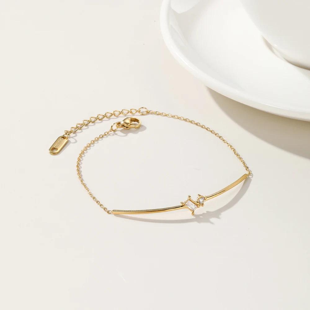 Pulseira Irregular com Zircônia - Beverly Joias