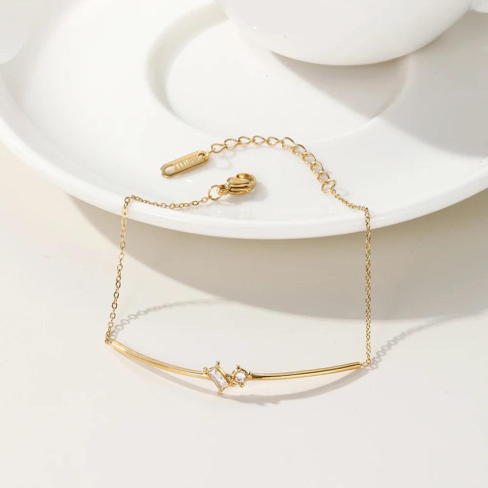 Pulseira Irregular com Zircônia - Beverly Joias