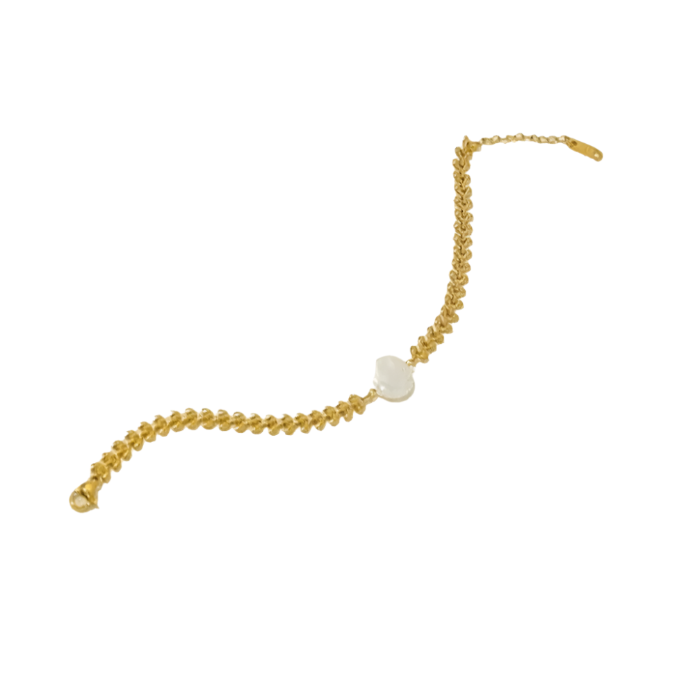 Pulseira Louros com Pérolas - Beverly Joias