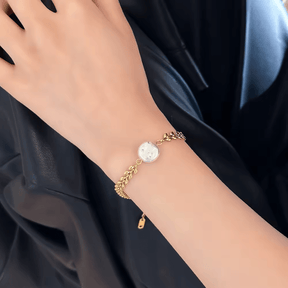 Pulseira Louros com Pérolas - Beverly Joias