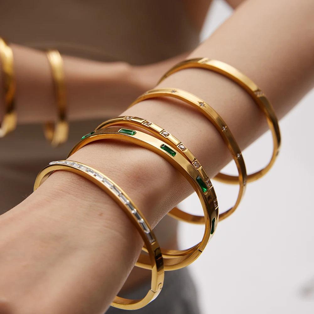 Pulseiras e Braceletes com Zircônia - Beverly Joias