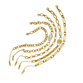 Pulseiras Elos Com Pérola Solitária - Beverly Joias