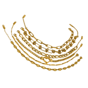 Pulseiras Frisos Banhados a Ouro - Beverly Joias